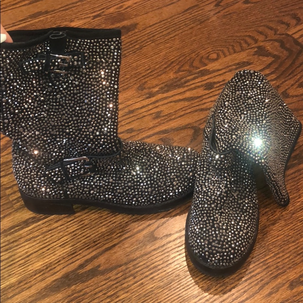 Swarovski crystal boots